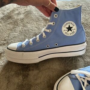 Converse Classic Blue and White Sneakers
